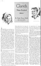 Better Homes & Gardens January 1936 Magazine Article: Glands Those Practical Jokers