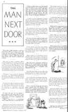 Better Homes & Gardens January 1936 Magazine Article: THE MAN NEXT DOOR