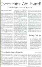 Better Homes & Gardens January 1936 Magazine Article: Communities Are Invited!