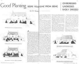 Better Homes & Gardens January 1936 Magazine Article: Good Planting KEEPS YOUR HOME FROM BEING