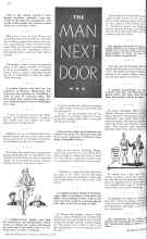 Better Homes & Gardens February 1936 Magazine Article: THE MAN NEXT DOOR