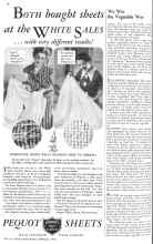 Better Homes & Gardens February 1936 Magazine Article: PEQUOT SHEETS