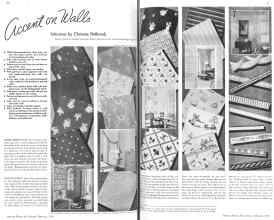 Better Homes & Gardens February 1936 Magazine Article: Accent on Walls