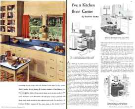 Better Homes & Gardens February 1936 Magazine Article: I've a Kitchen Brain Center