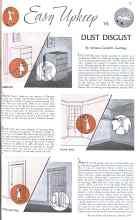 Better Homes & Gardens March 1936 Magazine Article: Easy Upkeep DUST DISGUST