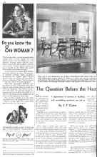 Better Homes & Gardens March 1936 Magazine Article: The Question Before the House