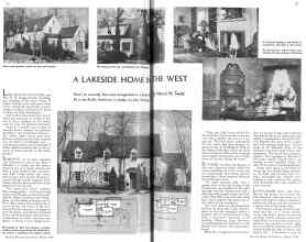 Better Homes & Gardens March 1936 Magazine Article: A LAKESIDE HOME IN THE WEST