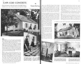Better Homes & Gardens March 1936 Magazine Article: CAPE COD CONCRETE