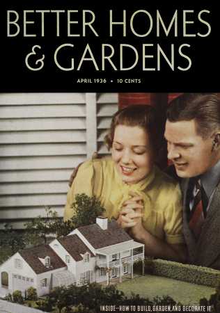 Better Homes & Gardens April 1936 Magazine Cover