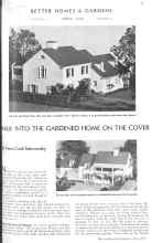 Better Homes & Gardens April 1936 Magazine Article: WALK INTO THE GARDENED HOME ON THE COVER