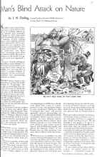 Better Homes & Gardens April 1936 Magazine Article: Man's Blind Attack on Nature