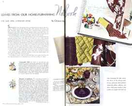 Better Homes & Gardens April 1936 Magazine Article: LEAVES FROM OUR HOME-FURNISHING Not Book