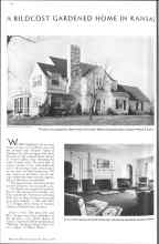 Better Homes & Gardens May 1936 Magazine Article: A BILDCOST GARDENED HOME IN KANSAS
