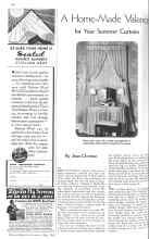 Better Homes & Gardens May 1936 Magazine Article: A Home-Made Valance for Your Summer Curtains