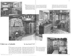 Better Homes & Gardens May 1936 Magazine Article: Cabin on a Lakeside