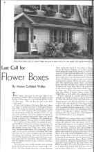 Better Homes & Gardens June 1936 Magazine Article: Last Call for Flower Boxes