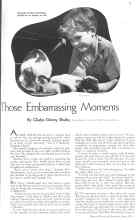 Better Homes & Gardens June 1936 Magazine Article: Those Embarrassing Moments