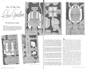 Better Homes & Gardens June 1936 Magazine Article: How To Plan Your Rose Garden