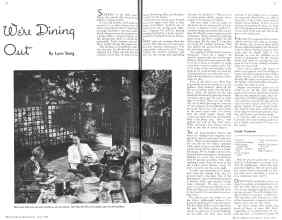 Better Homes & Gardens June 1936 Magazine Article: We're Dining Out