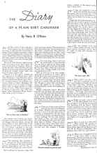 Better Homes & Gardens July 1936 Magazine Article: THE Diary OF A PLAIN DIRT GARDENER