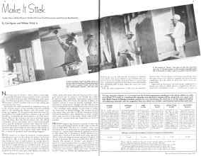 Better Homes & Gardens July 1936 Magazine Article: Make It Stick