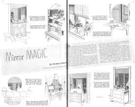 Better Homes & Gardens July 1936 Magazine Article: Mirror MAGIC