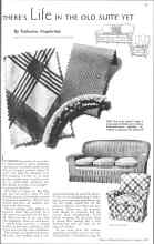 Better Homes & Gardens August 1936 Magazine Article: THERE'S Life IN THE OLD SUITE YET