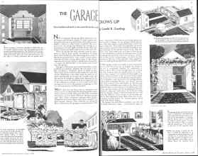 Better Homes & Gardens August 1936 Magazine Article: THE GARAGE GROWS UP