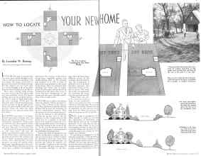Better Homes & Gardens August 1936 Magazine Article: HOW TO LOCATE YOUR NEW HOME