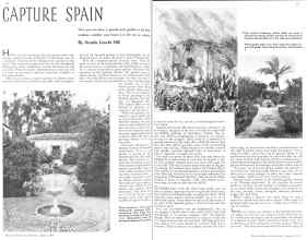 Better Homes & Gardens August 1936 Magazine Article: CAPTURE SPAIN