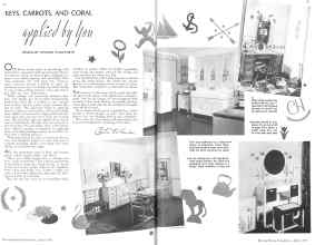 Better Homes & Gardens August 1936 Magazine Article: KEYS, CARROTS, AND CORAL applied by you