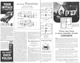 Better Homes & Gardens August 1936 Magazine Article: NEW HOME Prizewinner