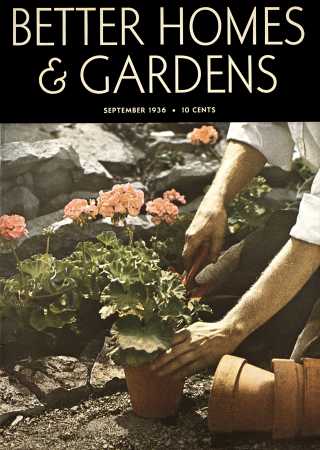 Better Homes & Gardens September 1936 Magazine Cover