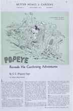 Better Homes & Gardens September 1936 Magazine Article: POPEYE Reveals His Gardening Adventures