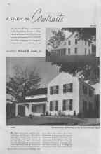 Better Homes & Gardens September 1936 Magazine Article: A STUDY IN Contrasts