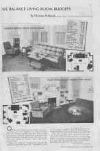 Better Homes & Gardens September 1936 Magazine Article: WE BALANCE LIVING-ROOM BUDGETS
