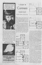 Better Homes & Gardens September 1936 Magazine Article: A STUDY IN Contrasts