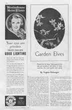 Better Homes & Gardens September 1936 Magazine Article: Garden Elves