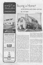 Better Homes & Gardens September 1936 Magazine Article: Buying a Home?