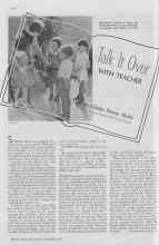 Better Homes & Gardens September 1936 Magazine Article: Talk It Over WITH TEACHER