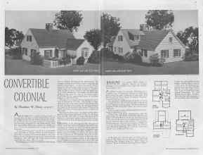 Better Homes & Gardens September 1936 Magazine Article: CONVERTIBLE COLONIAL