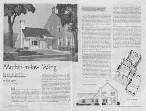 Better Homes & Gardens September 1936 Magazine Article: Mother-in-law Wing