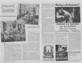 Better Homes & Gardens September 1936 Magazine Article: SPRUCE UP THE Sunroom