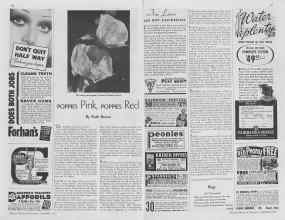 Better Homes & Gardens September 1936 Magazine Article: POPPIES Pink, POPPIES Red