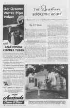 Better Homes & Gardens October 1936 Magazine Article: THE Question BEFORE THE HOUSE