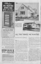 Better Homes & Gardens October 1936 Magazine Article: ALL THE THINGS WE WANTED