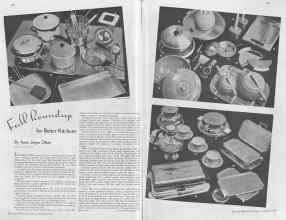Better Homes & Gardens October 1936 Magazine Article: Fall Roundup for Better Kitchens