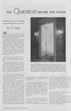 Better Homes & Gardens November 1936 Magazine Article: THE Question BEFORE THE HOUSE