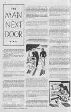Better Homes & Gardens November 1936 Magazine Article: THE MAN NEXT DOOR