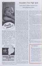 Better Homes & Gardens November 1936 Magazine Article: November's Four High Spots